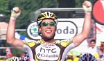 Mark Cavendish wins the eleventh stage of the  Tour de France 2010